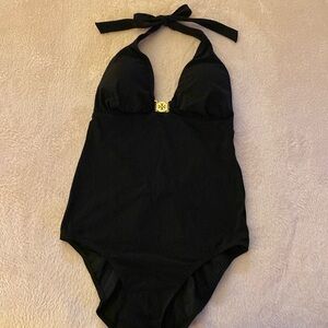 Tory Burch Black one piece with gold logo